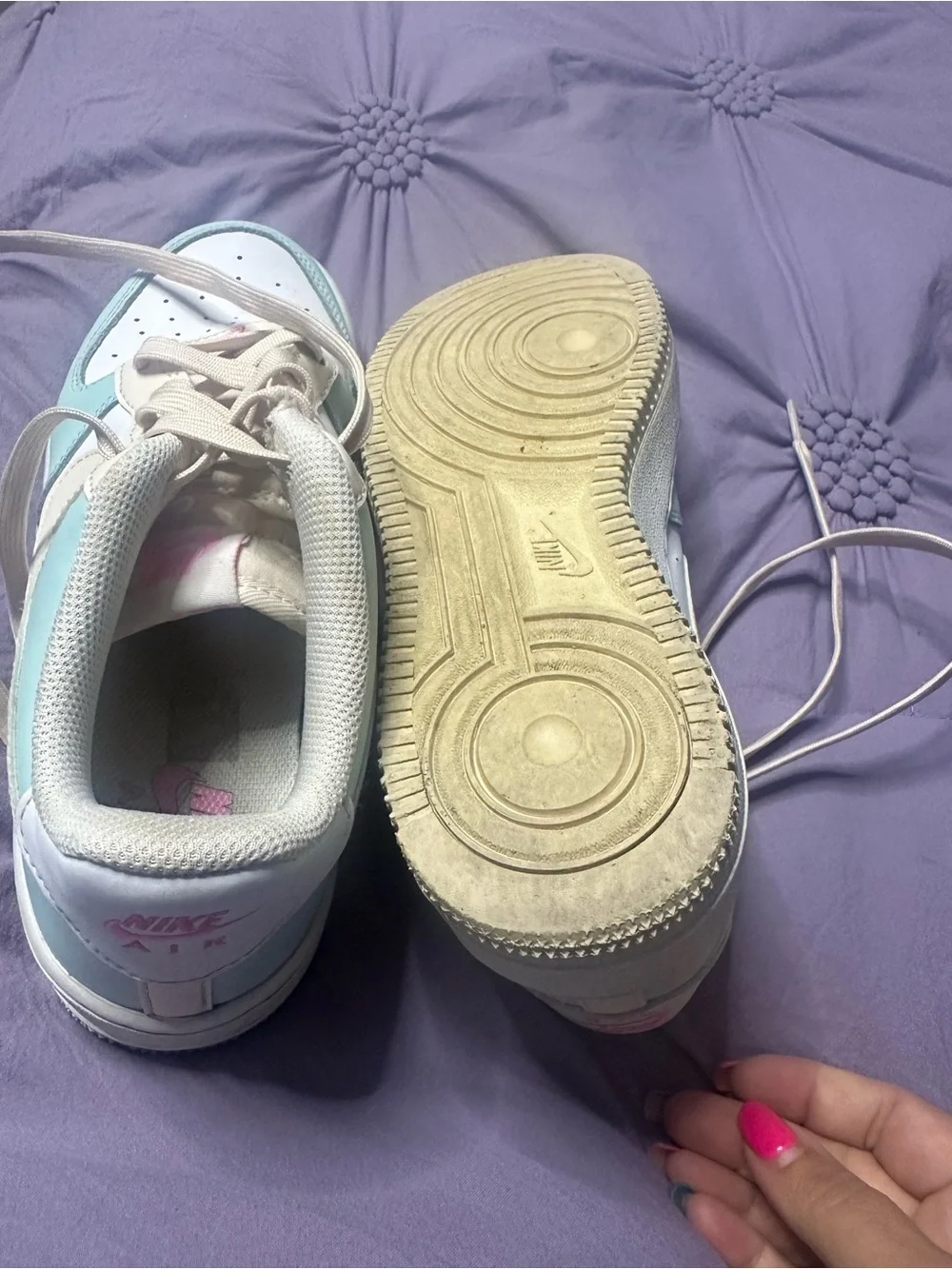 Nike Women’s Mint, Cream & White Low-Top Sneakers